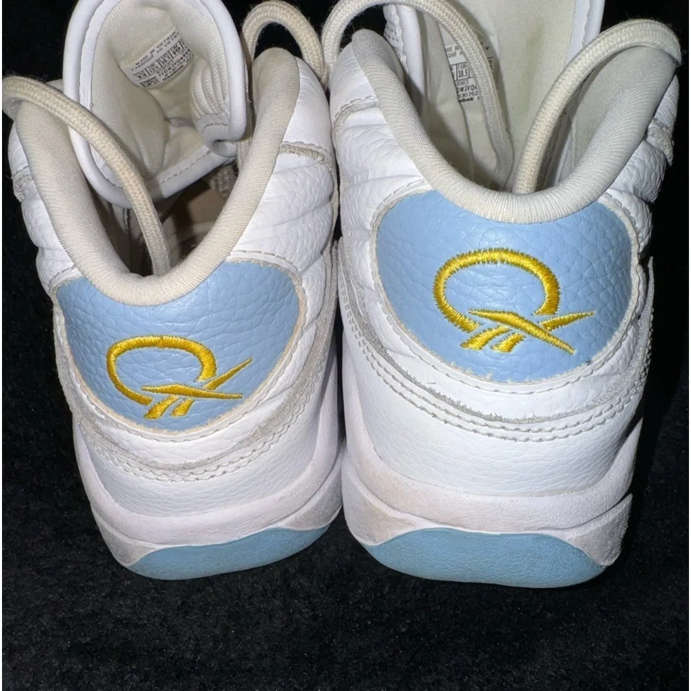 Reebok Question Mid Denver Nuggets Retro Blue White Youth Size US 13